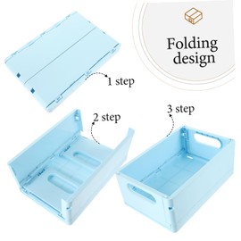 Levemolo 4Pcs Stackable Storage Box Versatile Sundries Organizer for Home Office for Cosmetics Keys Collapsible Design