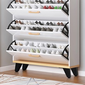 Ehuihuan Furniture Feet, 4 Pieces, 75 mm Furniture Feet, Black, Heavy Duty Cone, Slanted Furniture Foot with 32 Screws Feet for Furniture for Cabinet, Sofa (Black)