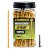 LIONMAX Deck Screws #14 x8 Inch, 100 PCS, Long Wood
