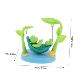 SUPVOX Automotive Solar Ornament Swing Turtle Dashboard Decoration Solar-Powered Car Decor Interactive Turtle Toy