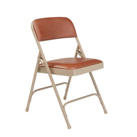 NPS 1200 Series Premium Vinyl Upholstered Double Hinge Folding Chair