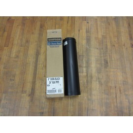 Simpson Duravent 1624 Stove pipe 6"x24" - Black