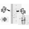 Hettich Sensys 8687 Wide Angle Hinge 165° - Zero Input,