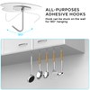 Adove Adhesive Hooks for Hanging, 24 Pack Heavy Duty Wall