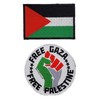 MiltacUSS Palestine Free Gaza Tactical Embroidered Patch (2pc Bundle Hook