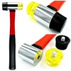 40mm Double Faced Head Rubber Hammer Mallet Nonslip Grip Glazing