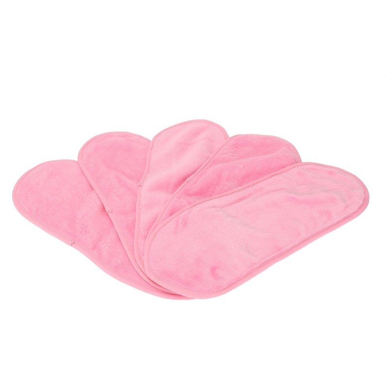 5pcs Coral Fleece Makeup Remover Towel Home Beauty Salon Reusable