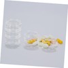 FOMIYES 2pcs Medication Container Day Organizer Large Pill Box Detachable