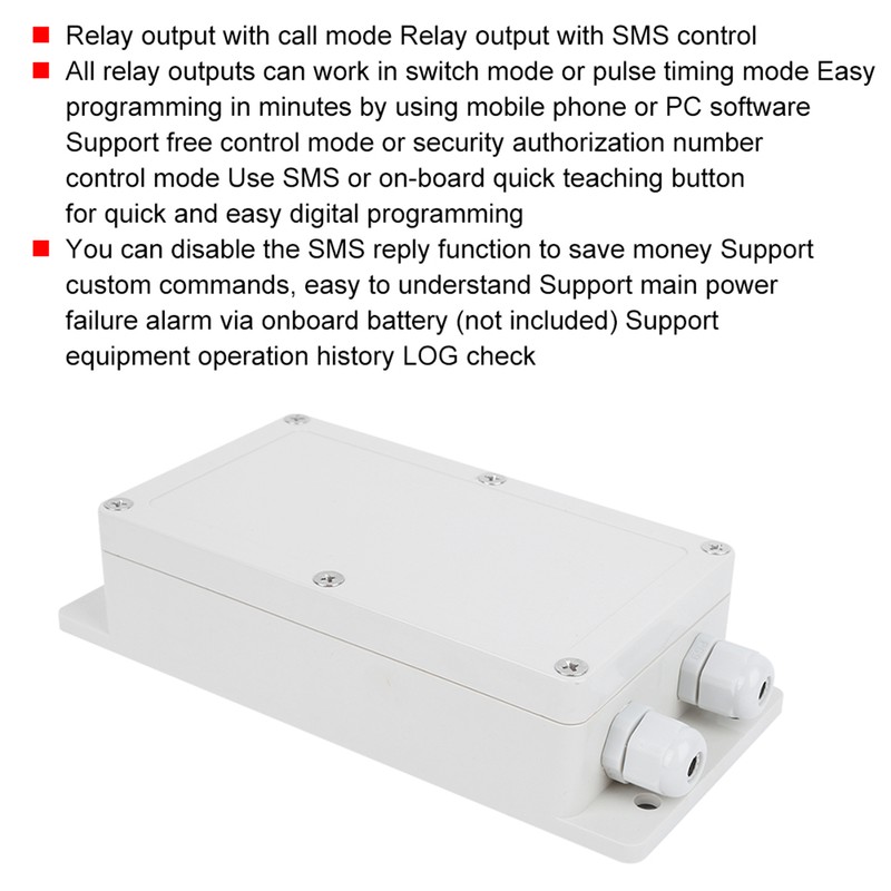 GSMRELAY4G 4g 3g GSM Relay Switch 7Way Wireless Remote Controller