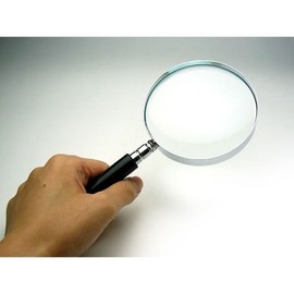 [Glass Lens / Cana Frame Hand-held Loupe] R-90 2.5x 3.5 inches (90 mm)