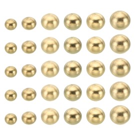 PATIKIL Thread Cap Nuts Knob, 30pcs Brass Ball Lamp Decoration Screw Caps Nut Cover for Furniture Lighting DIY Project M3x6 M3x10 M4x10 M4x7.5 M5x10 M6x12