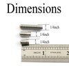 RuiLing 25PCS 1/4-20x1/2" Hexagon Hex Socket Set Screws 304 Stainless