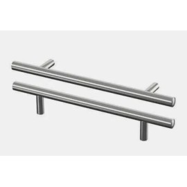 Ikea Lansa Cabinet Pull 13-9/16" Contemporary Brushed Stainless Steel - Set of 2