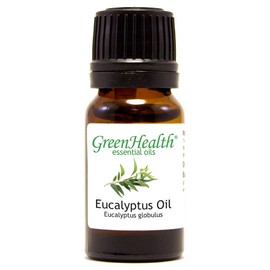 Eucalyptus – 1/3 fl oz (10 ml) Glass Bottle – 100% Pure Essential Oil – GreenHealth