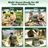 Hap Tim Large Picnic Basket Backpack for 4 with Insulated