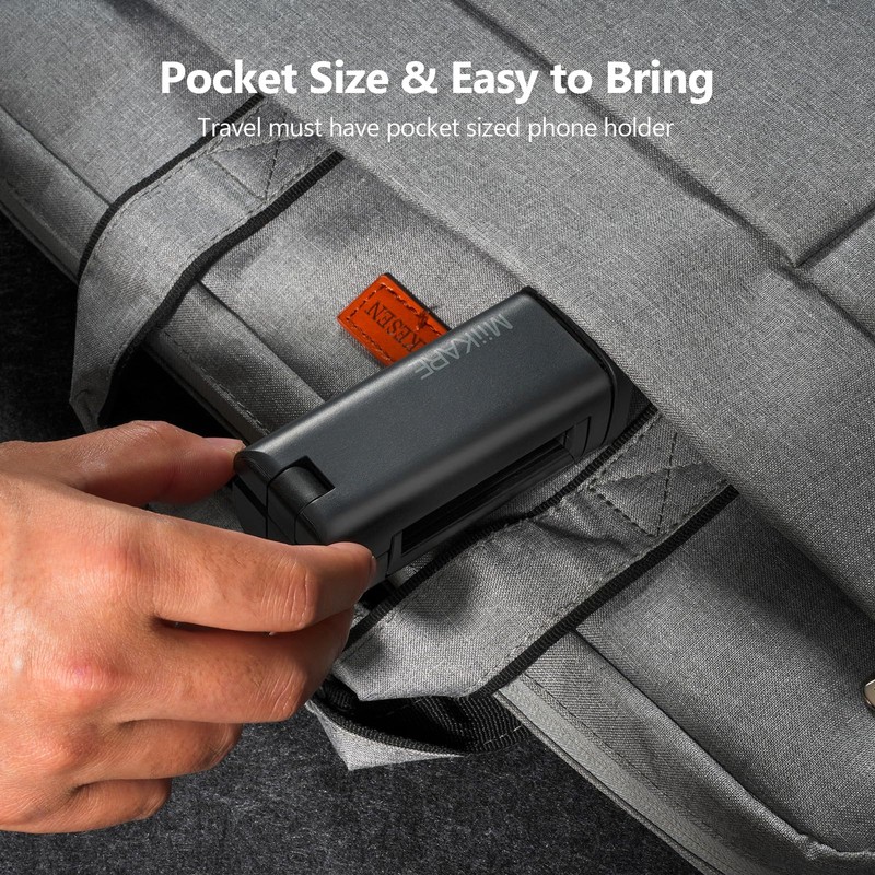 MiiKARE Airplane Travel Essentials Phone Holder, Universal Handsfree Phone Mount
