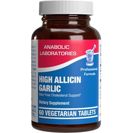 High Allicin Odorless Garlic Pills - Clinical Formula Allicin Supplement for Heart and Immune Support - Vegetarian Non-GMO & Made in The USA in cGMP Facilities - 60 Servings