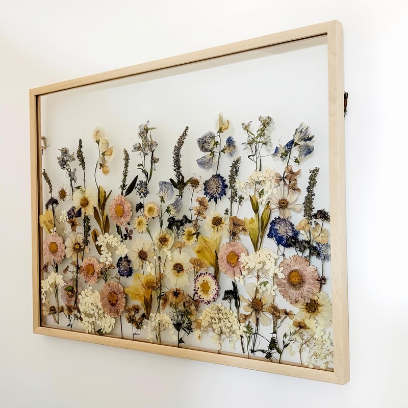 Volakk 16x20 Floating Frame Double Real Glass Frames 12x16 Natural