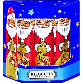 Riegelein Solid Santa's in Gift Box - 10 Pieces