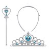 6Pcs Princess Dress Up Set for Girls, Crown Gloves Wand