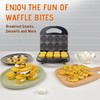 FineMade Mini Waffle Maker Machine, Small Waffle Bites Maker for