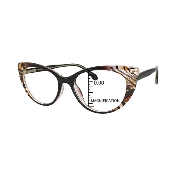 ProEyes Emma, Progressive Readers w/Spring Hinge, Anti-Reflective Resin Lens, 0