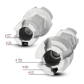 WMAZtool Tub Drain Remover Wrench - Use to Install and Remove Most Bath and Shower Drains and Closet Spuds Square Plastic Toilet Seat Nuts