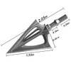 JIANZD 3 Blades Hunting Broadhead 100 Grain Archery Arrow Screw-in