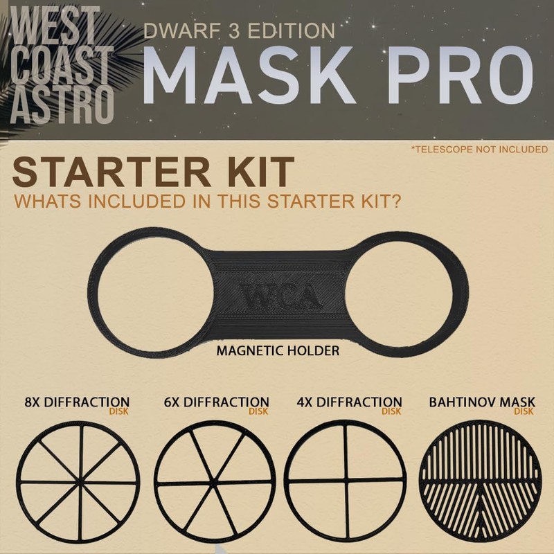 Dwarf 3 - MASK PRO System Starter Kit (Bahtinov Mask,