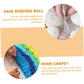 COHEALI 30pcs Latch Hook Yarn Balls Set Acrylic Crocheting Yarn for Granny Squares Pompoms DIY Projects Crochet Knitting Wool Handcraft