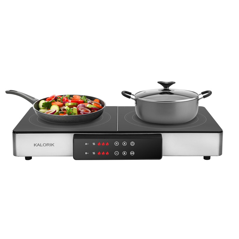 Kalorik Electric Griddle & Double Burner Cooktop MAXX Series 2-in-1