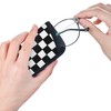 Giinly Checkered Black White Lattice Glasses Case Eyeglass Sunglass Case