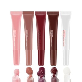 Lip Butter Balm 5 Stück - Pflegende Lippenmaske und Lippenbalsam - Lippenpflege für Sehr Trockene Lippen - Lip Tint Mädchen Geschenke - Lip Oil Set für Sofortige Feuchtigkeit, Glanz und Hydratation