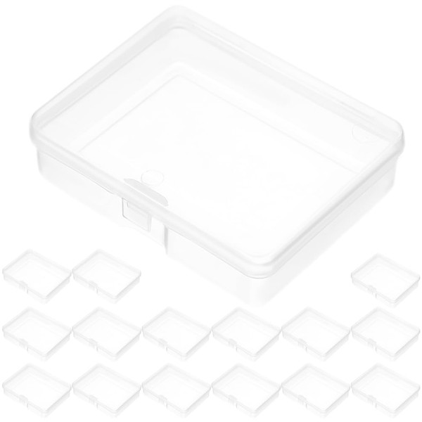 PACKOVE 30 Stk Transparente Mini Aufbewahrungsbox Kleine Aufbewahrungsbox Sortierboxen Für