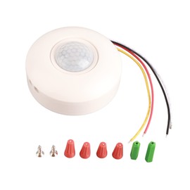 Wall Mounted Sensor Detector 360 Degree PIR Motion Sensor Ceiling Light Infrared LUX Adjustable ON/Off