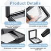 25 PCS Floating Display Case, Challenge Coin Display Stand, 3D