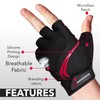WESTWOOD FOX Cycling Gloves for Men Women, Breathable Half Finger
