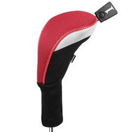 Andux 460cc Long Neck Golf Driver Head Covers Red