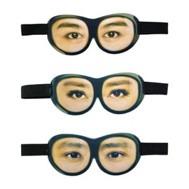 Pack of 3 Creative Eye Masks, Funny Eye Masks, Interesting Eye Masks, Blackout Sleep Eye Masks, Travel Eye Masks