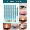 Double Ended Eyeliner Pen Quick Dry Waterproof Long Lasting Shimmer