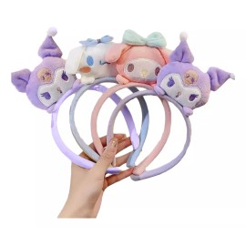 Sanrio 3 Diademas Kuromi My Melody Cinnamoroll Sanrio Niñas/adultos Color 3 My Melody
