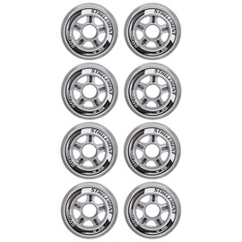 5th Element Replacement Wheels for Inline Skates and Roller Blades-Designed for Indoor and Outdoor Use-8 Pack (90mm)