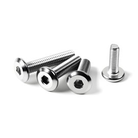 1/4-20 x 1-3/4" (20 Pack) Flat Head Hex Socket Cap Screws Bolts, 304 Stainless Steel 18-8, Hex Drive Countersunk Furniture Connector, Fully Threaded Machine Thread, Bright Finish