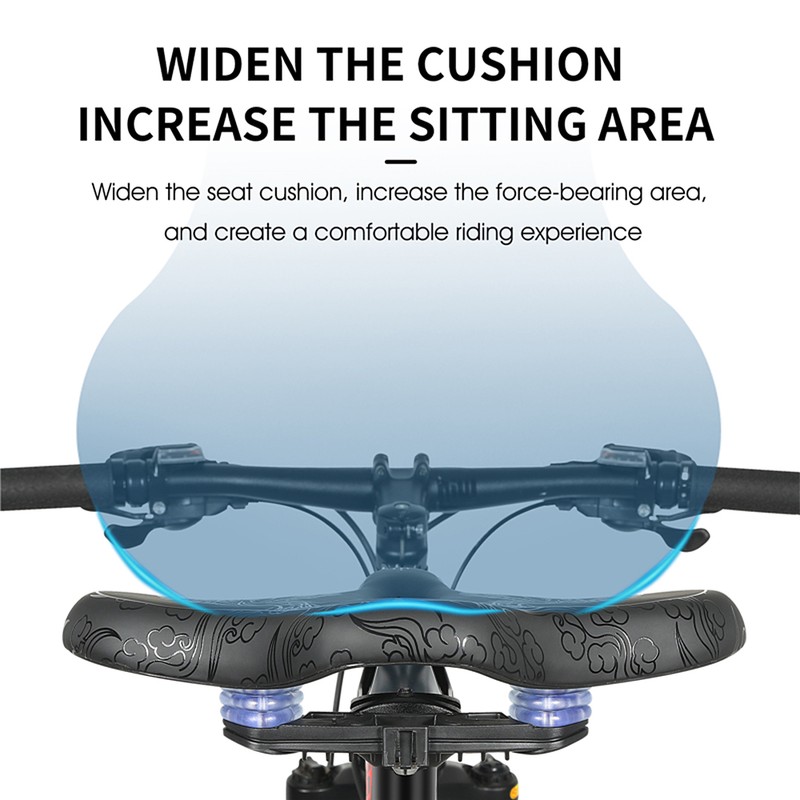 Wide Bike Saddle Comfortable Mountain Bicycle Cushion Pad Waterproof Cycle
