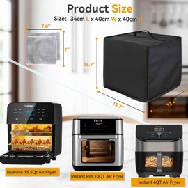 Air Fryer Lid, Waterproof And Dustproof Cover，issuitableforinstantvortexplus6qt Air Fryer/Compatible With Instantvortexplus6qtair Fryer/Compatiblewithnuwavebrio15.5qtairfryer Electric Rotaryoven