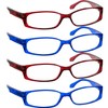 TruVision Readers Reading Glasses - 9503H -4-2Red-2Blue-450