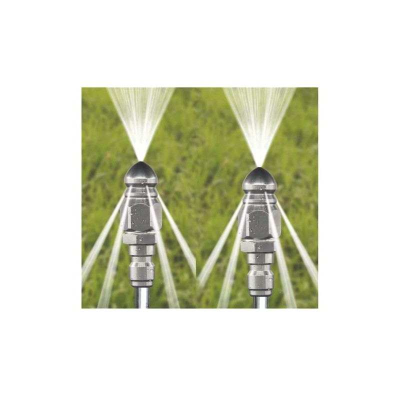 2(Sets) Pressure Washer Sewer Jetter Nozzle with 1/4'' Quickly Connector,Pressure