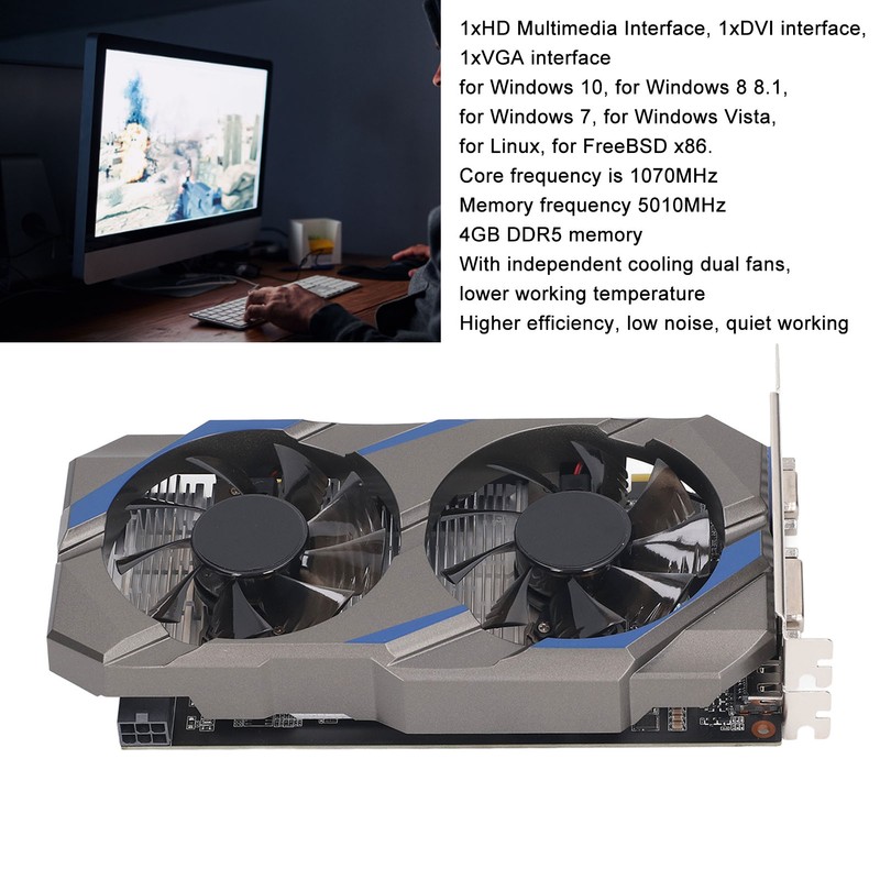 GT750TI 4GB DDR5 Graphics Cards 128bit Support VGA DVI HD