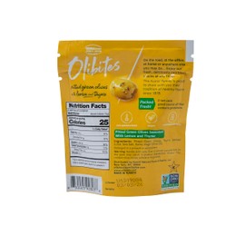 Olibites Pitted Green Olives - Fresh, Antioxidant-Rich Green Olives Marinated with Extra Virgin Olive Oil - No Preservatives, Vegan, Gluten Free, & Not Pasteurized - 0 Net Carbs (1 oz) (Lemon & Thyme, 1oz (Pack of 10)