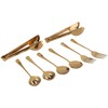 Hopbucan Stainless Steel Flatware Serving Utensils Serving Spoon for Kitchen
